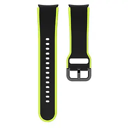 Браслет Double Line для Samsung Galaxy Watch 6 Classic 43mm 6 Classic 47mm - чорно-зелений ширина кріплення 20мм силікон Watchbands (W12-5WB81966105) - мініатюра 4
