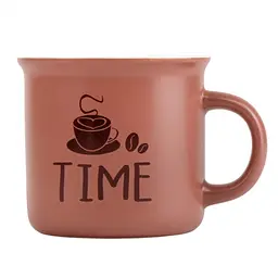 Чашка Elisey Coffee time 1 420 мл (9070-008) коричневый  