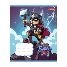 Зошит 1 вересня Super Dog А5 12 аркушів лінія (768253), в асортименті - мініатюра 2