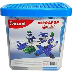 Конструктор Doloni Аеродром 013888/09 в пластиковому боксі, 162 деталі