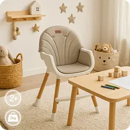 Стільчик для годування MoMi Reki Beige (KRKA00035) - мініатюра 9