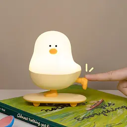Нічник L63 Chicken on a Skateboard White / Yellow - мініатюра 4