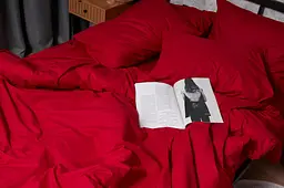 Комплект постільної білизни Moon&Star Бязь Gold Люкс Cherry Red Дитячий 110x140 см наволочки 2x40x40 см - мініатюра 5