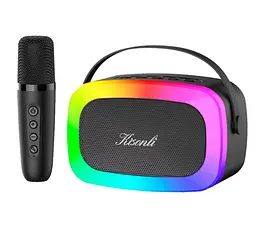 Портативная колонка караоке Kisonli G21 Bluetooth 1800mAh 5Вт, 1 микрофон, Black