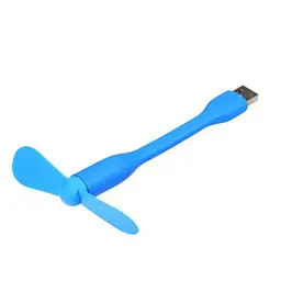 Вентилятор мобільний USB синій - мініатюра 8