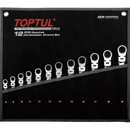 Ключ комбінований Toptul із тріскачкою та шарніром GPAQ1204