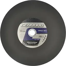 Круг відрізний по металу Gerrard 400x3.5x32 мм (130997)