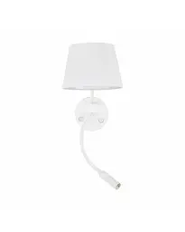 Бра, настінний світильник Tk Lighting 10080 Maja E27+G9 2x60+6W IP20 Wh