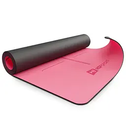 Йога-мат Hop-Sport PU 0,5см 183 x 68см HS-P005GM рожевий - мініатюра 3