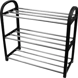 Підставка для взуття Shoe Racks на 3 яруси, полиця для взуття в передпокій — стелаж для зберігання взуття - мініатюра 7
