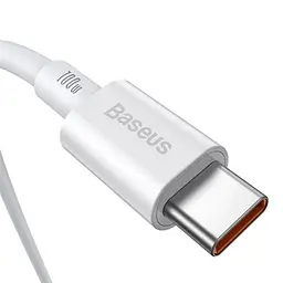 PD кабель Baseus Superior Series Fast Charging Data Cable Type-C to Type-C 100W 2m білий CATYS-C02 - мініатюра 3