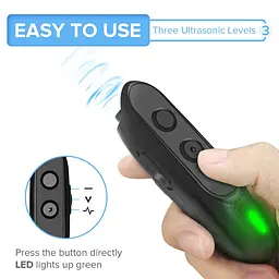 Ультразвуковий відлякувач собак Ultrasonic PU30 акумуляторний Black (17080) - мініатюра 6