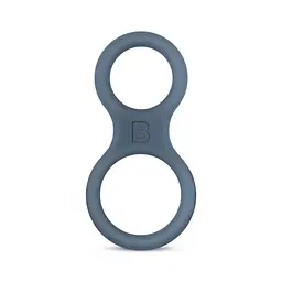 Подвійне ерекційне кільце Boners Classic Cock Ball Ring (сірий)
