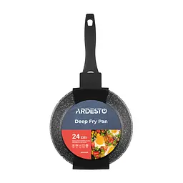 Сковорода Ardesto глибока Gemini Anzio 24см алюміній чорний kuh0014445 - мініатюра 7