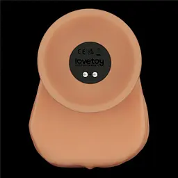 Реалістичний вібратор Vibrating Power Basics Cock 11" тілесний - мініатюра 7