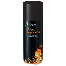 Аерозольна фарба для автомобіля SLIDER жаростійка чорна, в аер. упаковці 400 мл (000001050)