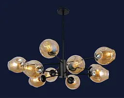 Люстра молекула Levistella 7526035-10 BK+BR - мініатюра 2