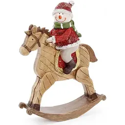 Статуетка "Сніговик на коні" Bona 20,5х6,5х26 см dec0008769