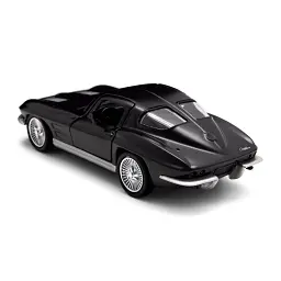 Автомодель - CHEVROLET CORVETTE SPLIT WINDOW 1963 (матовий чорний) - мініатюра 9
