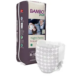Нічні ЕКО підгузки -трусики для дівчаток Bambo Dreamy Night Pants Girls (35-50 кг) 8-15 років.