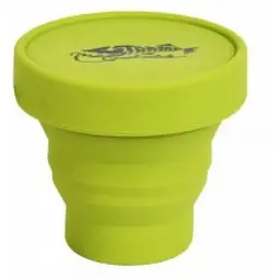 Стакан силіконовий Tramp з кришкою Зелений (TRA-TRC-083-OLIVE)