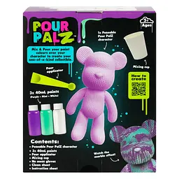 Набір для творчості ToyMonster Pour Palz Флюїд Арт Ведмедик Фіолетовий вайб S4 В'язані дива (FC-G0004C) - мініатюра 2