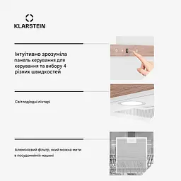 Витяжка Klarstein ZenFusion T 210 Вт (10046763) - мініатюра 6
