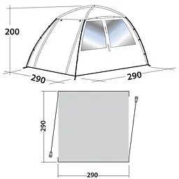 Шатро Easy Camp Daytent Granite Grey (120327) - мініатюра 5