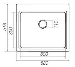 Кухонна мийка Platinum 5852 VESTA (SP000025121) - мініатюра 5