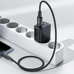 Мережевий зарядний пристрій Acefast A33 2 USB QC 18W чорний - мініатюра 2