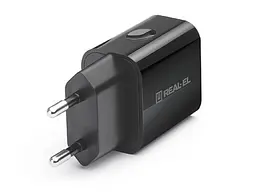 Мережевий зарядний пристрій REAL-EL CH-210 Black (EL123160014) - мініатюра 3