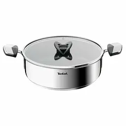 Сотейник Tefal Excellence+, з кришкою, 26см, чорний (E3337145) - мініатюра 1