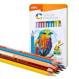 Олівці кольорові Deli EC00205 Color Emotion 12 кольорів - мініатюра 1