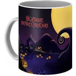 Кухоль GeekLand Кошмар перед Різдвом The Nightmare before Christmas Poster CP 03.209 330 мл білий - мініатюра 3