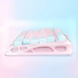 GravaStar Клавіатура механічна GravaStar Mercury K1 Lite 80keys, GravaStar x BSUN Grey, BT/WL/USB, Lumen Rose - мініатюра 7