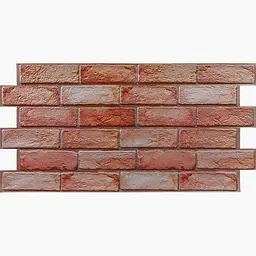 Декоративна ПВХ панель коричнево-рожева цегла Sticker Wall SW-00001426 960х480х4мм