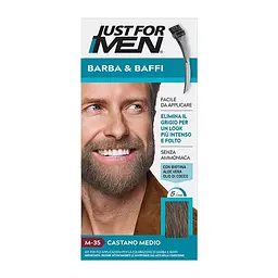 Фарба камуфлююча для бороди та вусів Just For Men M-35 коричнева