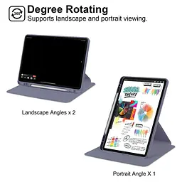 Чохол TPUCristal Pen holder 360 Poco Pad 12.1 / для Xiaomi Redmi Pad Pro 2024 Фіолетовий - мініатюра 2