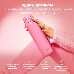 Пляшка для води металева вакуумна ION8 920 мл Vacuum Insulated Rose Bloom (I8TS1000ROSEB) - мініатюра 3