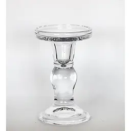 Свічник скляний Yiwu Crystal Ariel 14 см (83008092) - мініатюра 2