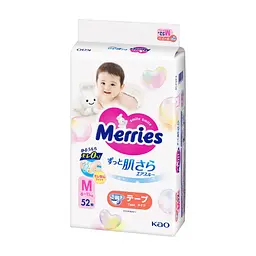 Підгузки Merries Розмір M (6-11 кг) 52 шт (4901301437716)