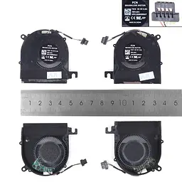 Вентилятори для HP EliteBook X360 1020 G2, (5V CPU+GPU fan, L17371-001, FJCN FJCP) - мініатюра 3