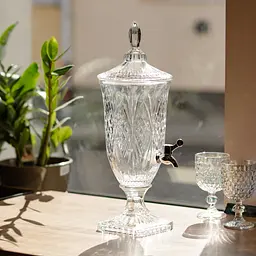 Лимонадниця Classic Crystal 2л з краном HP-19-295 глечик диспенсер для напоїв прозорий Yiwu HP-19-295 - мініатюра 4