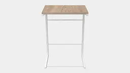 Столик Террі Ferrum-decor 650x440x330 Білий метал ДСП Дуб Сонома 16 мм (FRD-104658) - мініатюра 5