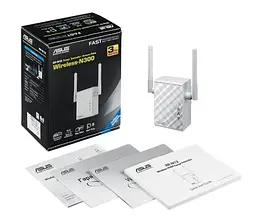 Підсилювач сигналу Wi-Fi ретранслятор, репітер ASUS RP-N12 N300 1хFE LAN 2,4ГГц - мініатюра 5