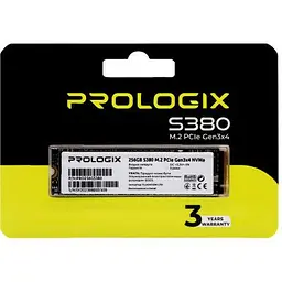 Накопичувач SSD M.2 2280 256GB Prologix (PRO256GS380) - мініатюра 4