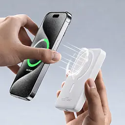 Магнітний павербанк 10000 mAh MagSafe / Power Bank Type-C / Повербанк магнітний бездротовий 22, 5 W - мініатюра 3