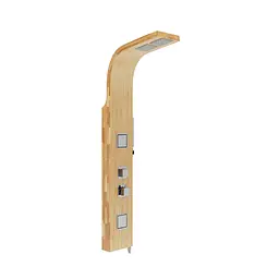 Душова панель Corsan Bao bamboo хром з термостатом B022TCH - мініатюра 3