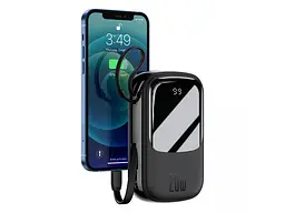 Портативна батарея Baseus Power Bank Qpow USB+TypeC PD3.0 QC3.0 Lightning 20000mAh Black - мініатюра 2