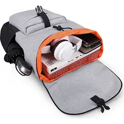 Рюкзак Tigernu T-B3596 15.6` Light/Grey [121165] - мініатюра 4